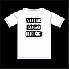 12 Black Custom Screen Printed T-shirts with White Ink