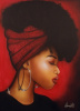 Headwrap #6 24x36 inch Print on stretched Canvas