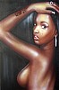 "From the Back" -Original Framed Painting by NENEKI