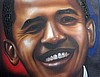 OBAMA- Original Painting on a 16x20 inch canvas (SOLD)