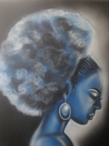 "Feelin Blue" Original 16x20 inch painting on canvas (SOLD)