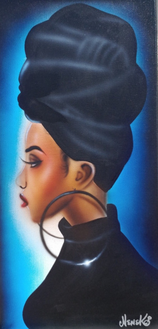 Headwrap #3 12x24 inch Poster Print