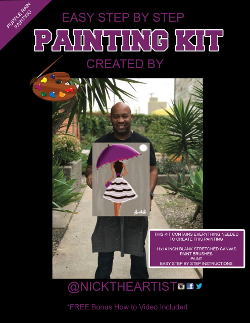 Purple Rain Painting Kit