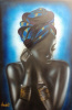 Headwrap #4 16x20 inch Print on stretched Canvas