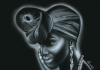 Headwrap #2 24x36 inch Print on stretched Canvas